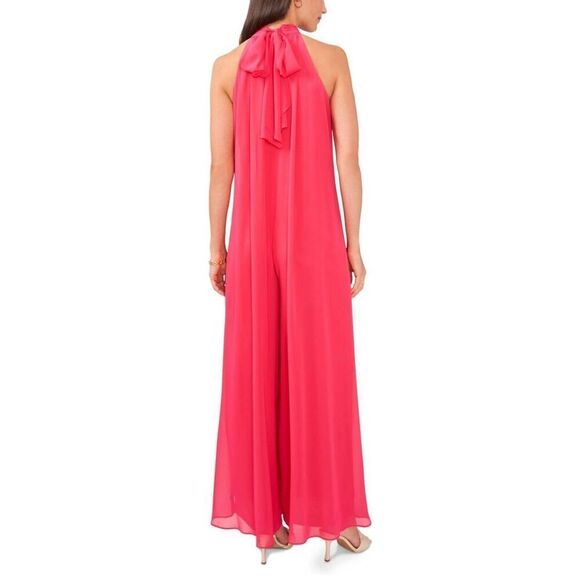 Vince Camuto Halter Pleated Jumpsuit - Picture 12 of 12
